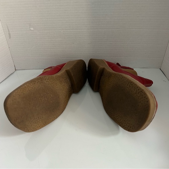 ZARA red leather ankle boots EU 39 - Picture 6 of 12